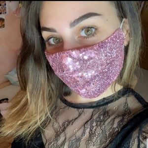 LAST 1️⃣ Sequin Sparkle Glitter Reusable face mask